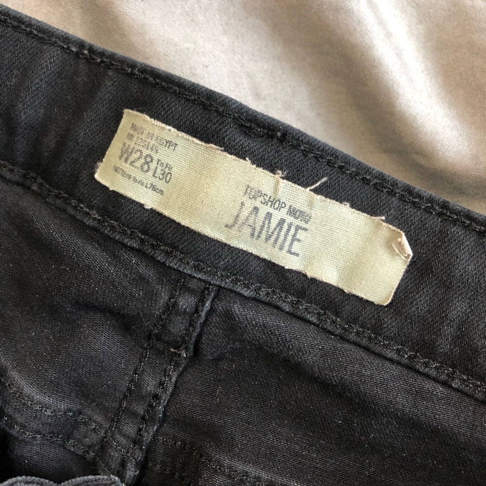 Top shop grey jeans
